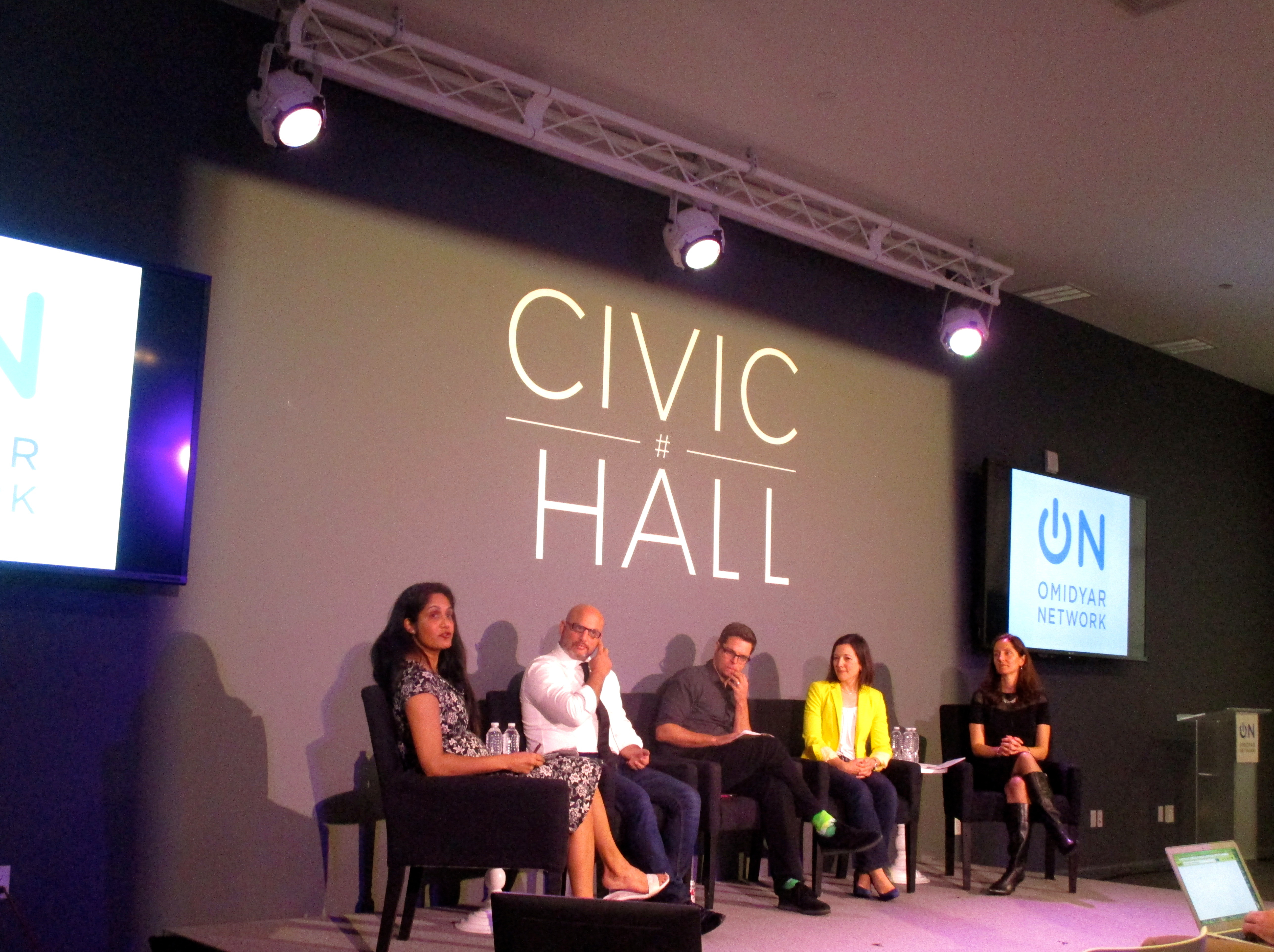 Building the Business of Civic Tech at Civic Hall, April 2015 (adapted) (Image by Daniel X. O'Neil [CC BY 2.9] via Flickr]