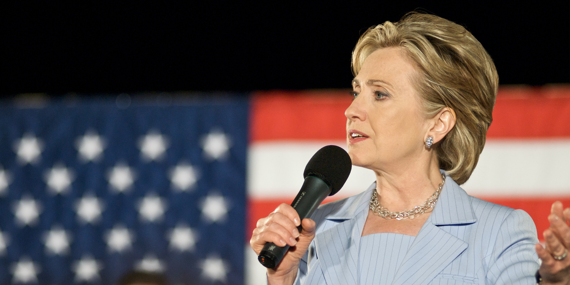 Clinton Rally 109 (adapted) (Image by Keith Kissel [CC BY 2.0] via Flickr)
