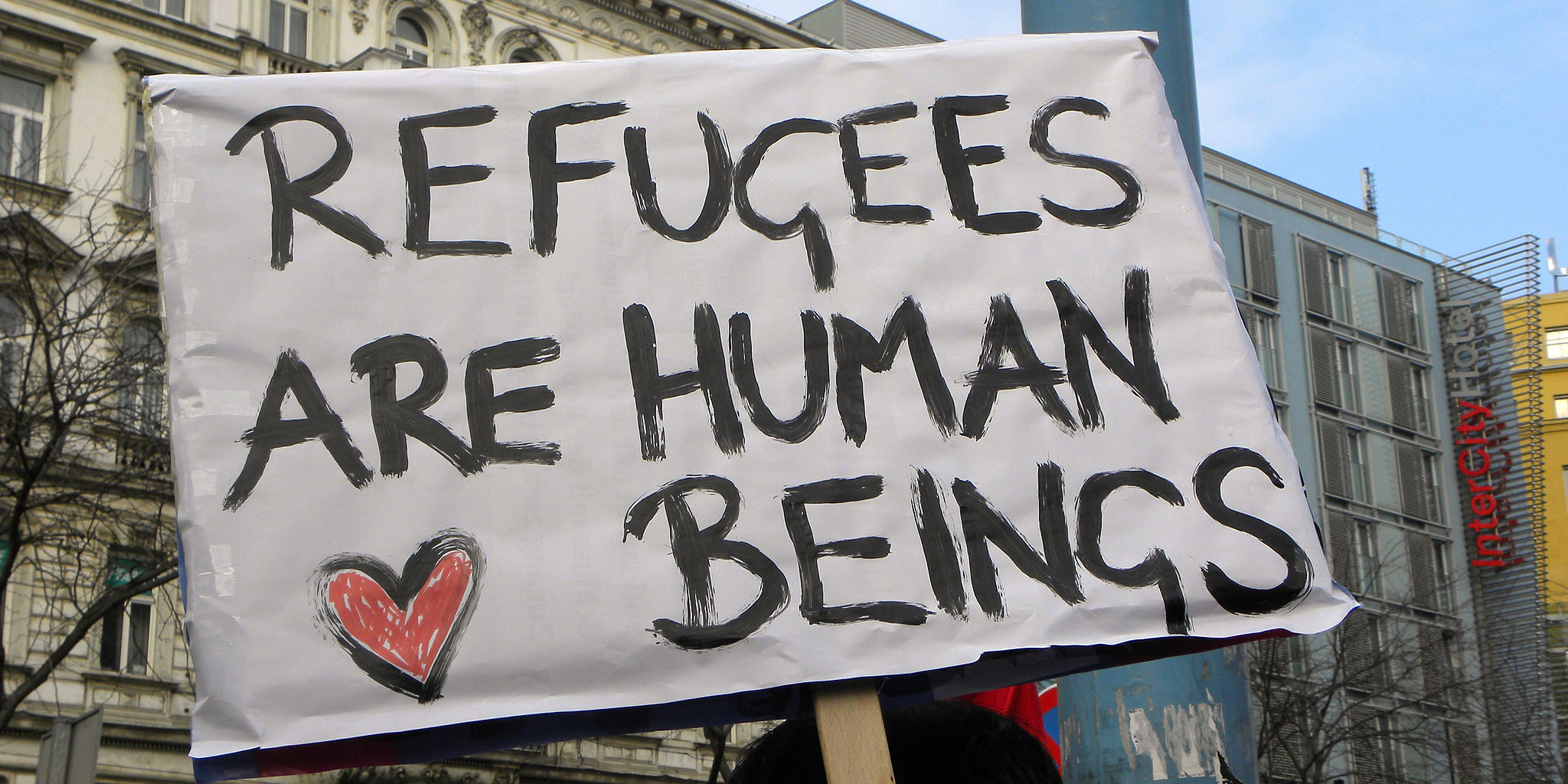 Refugees (image by Haeferl [CC BY-SA 3.0] via Wikimedia)