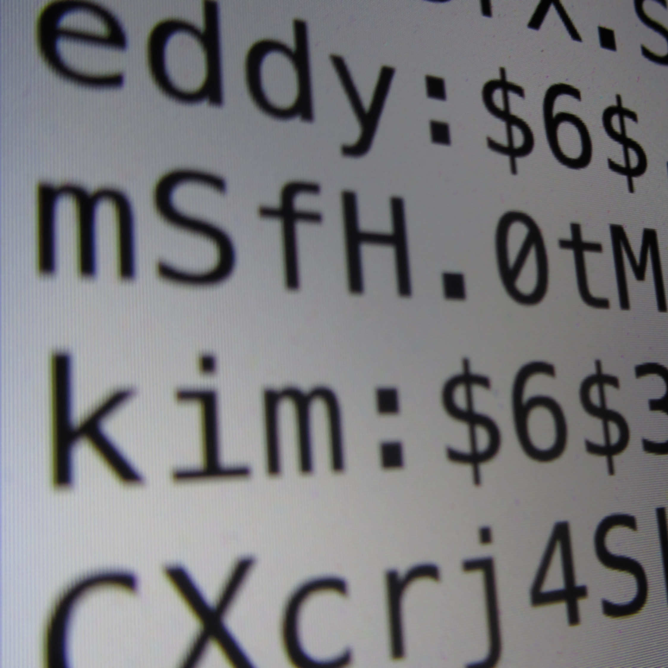 Linux password file (adapted) (Image by Christiaan Colen [CC BY-SA 2.0] via Flickr)