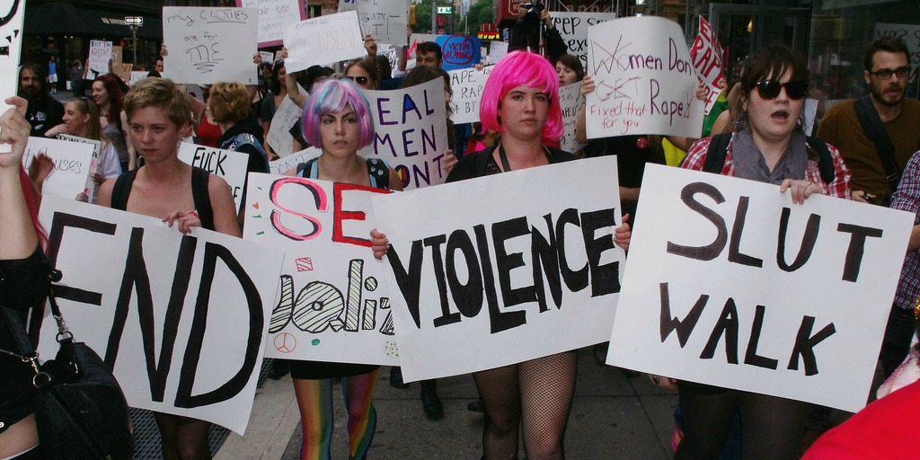 SlutWalk NYC October 2011 Shankbone 25 (adapted) (Image by David Shankbone [CC BY 2.0] via flickr)