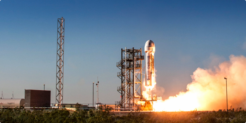 Raketenstart (Image by Blue Origin)