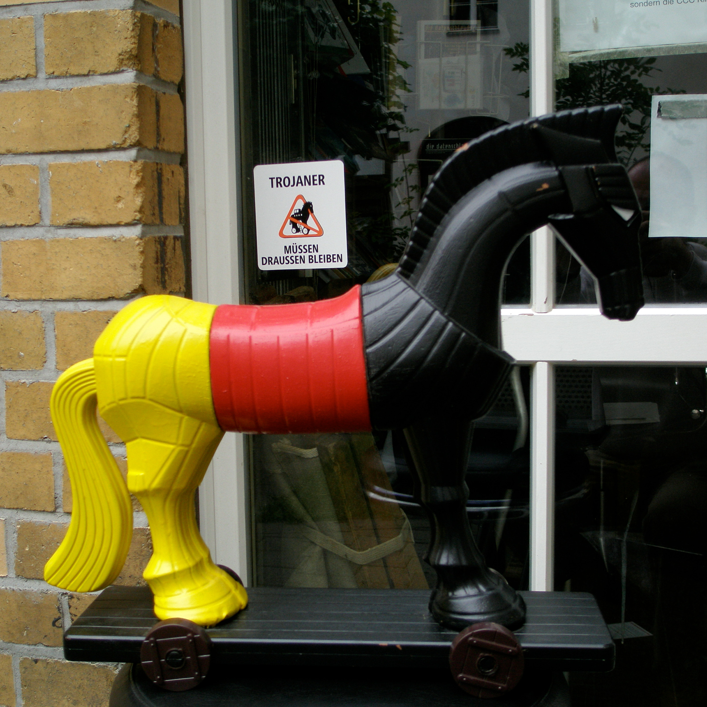 Troians keep out! (adapted) (Image by Martin aka Maha [CC BY-SA 2.0] via Flickr)