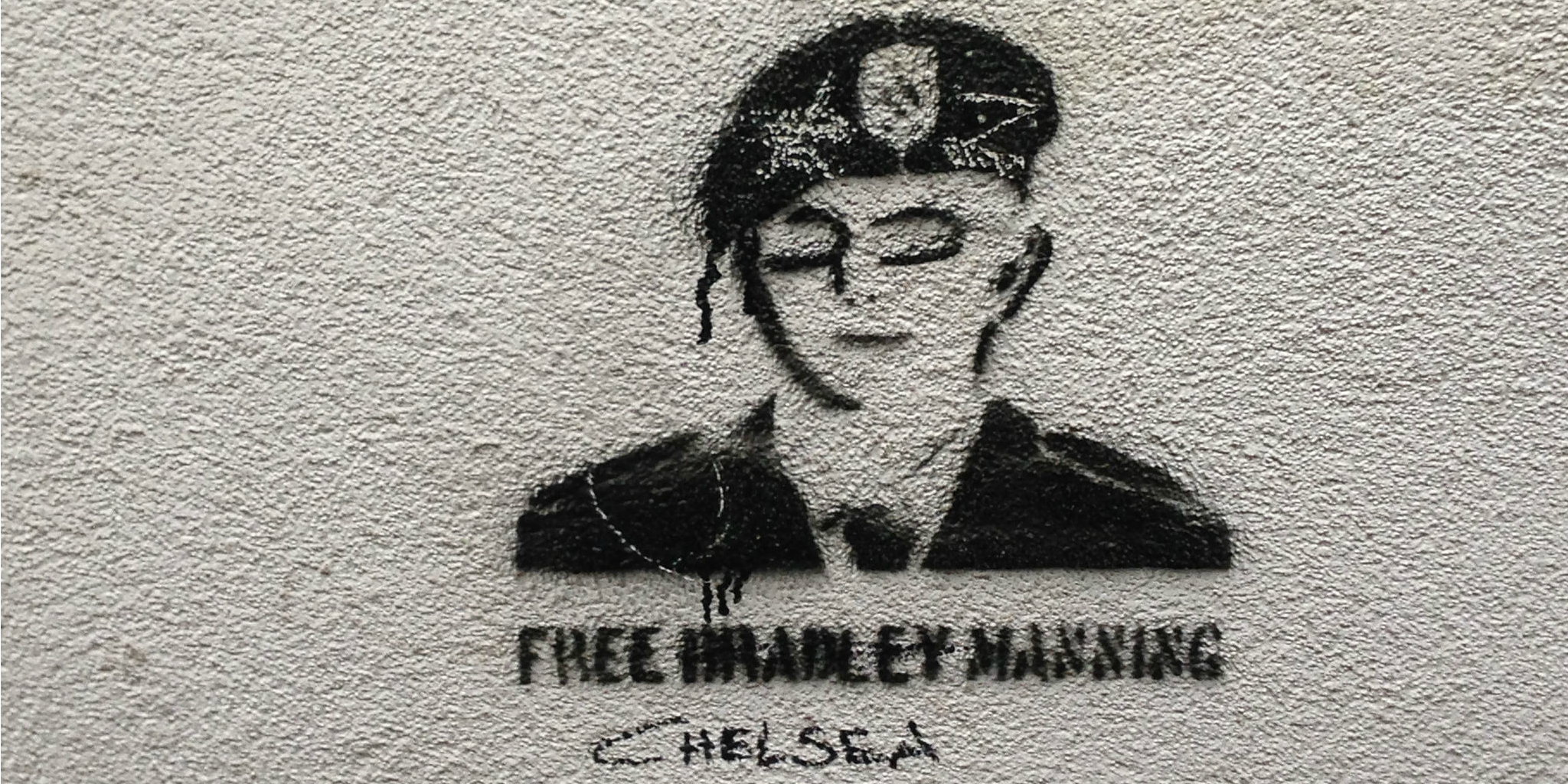 Graffito of Bradley or Chelsea Manning (adapted) (Image by smuconlaw [CC BY-SA 2.0] via flickr)