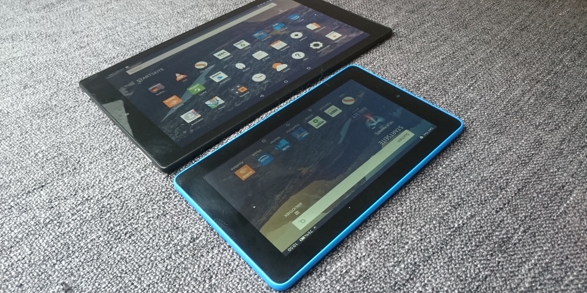 Amazon Fire Tablet Größenvergleich