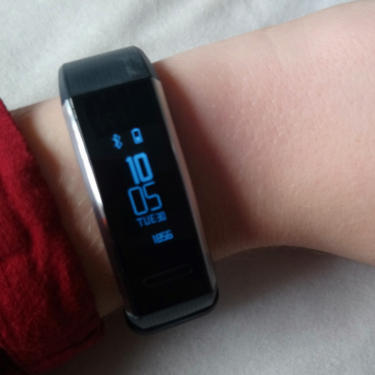 Huawei Band 2 Pro Startbildschirm (Image by Jennifer Eilitz)