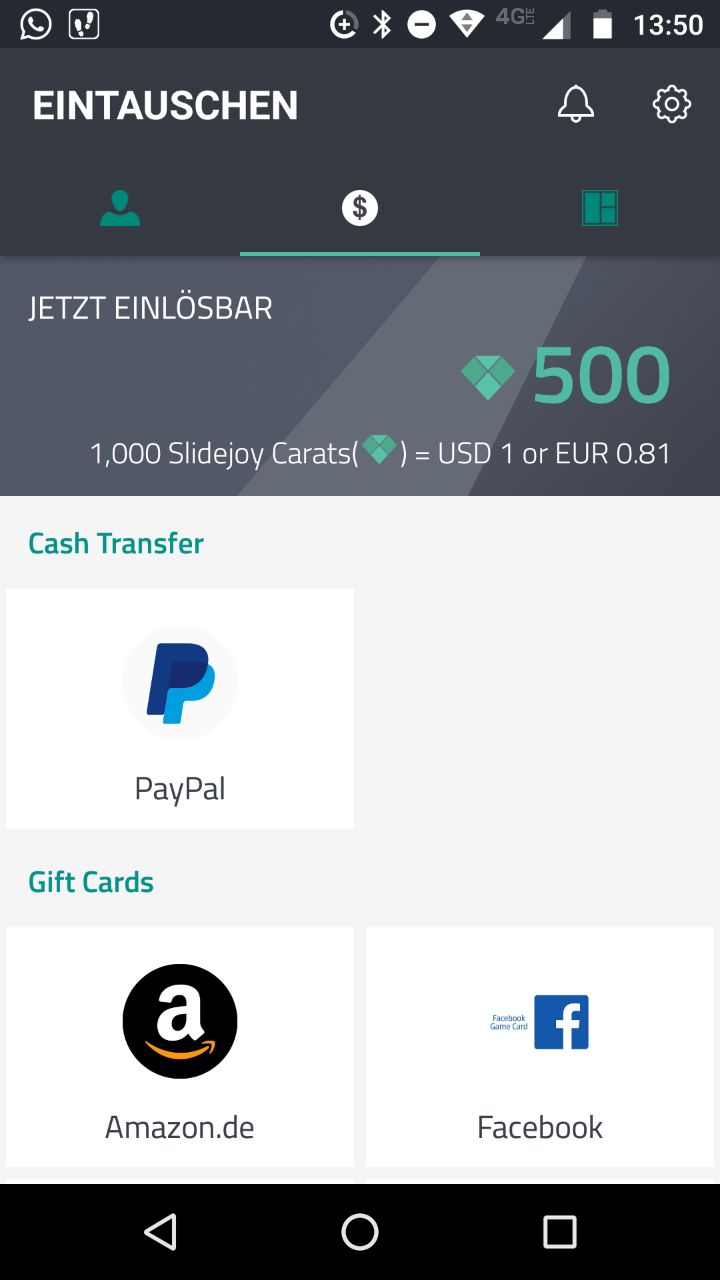 Slidejoy 2 (Screenshot by Lisa Kneidl)