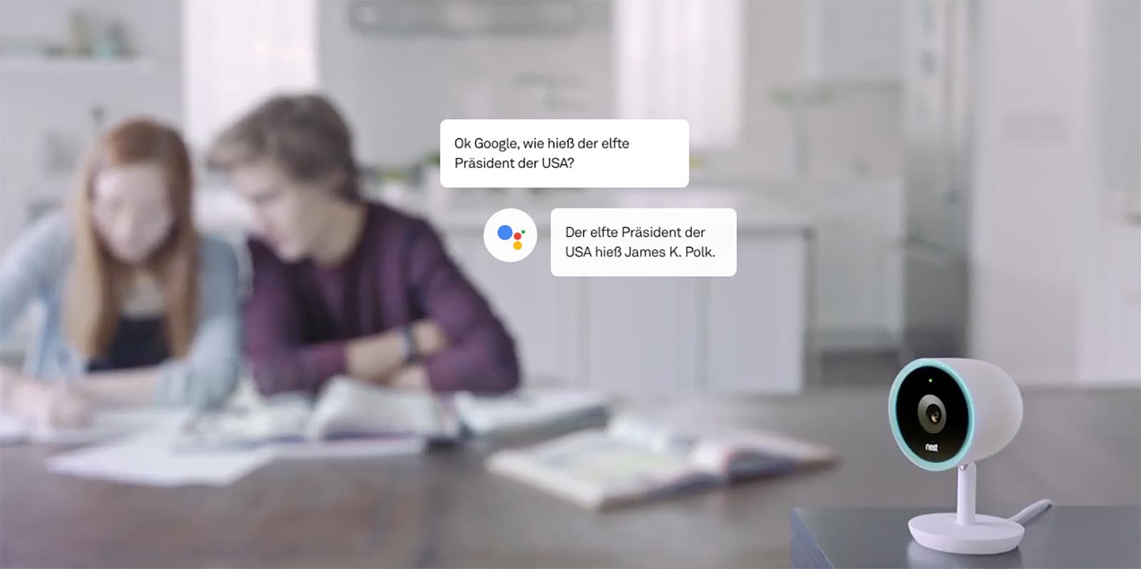Sicherheitskamera mit Google Assistant
