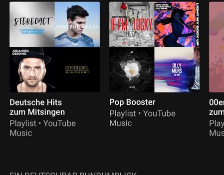 YouTube Music vorschläge