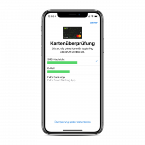 Apple Pay einrichten - Schritt 4