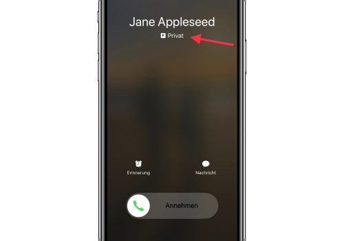 Anruf auf dem iPhone mit Dual-SIM