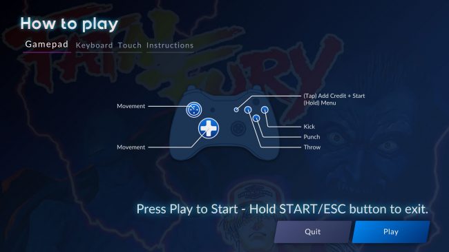 Antstream Gamepad Steuerung