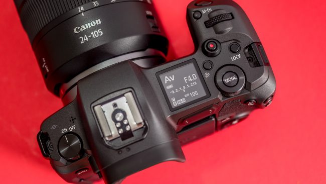 Canon EOS R Schulter-Display