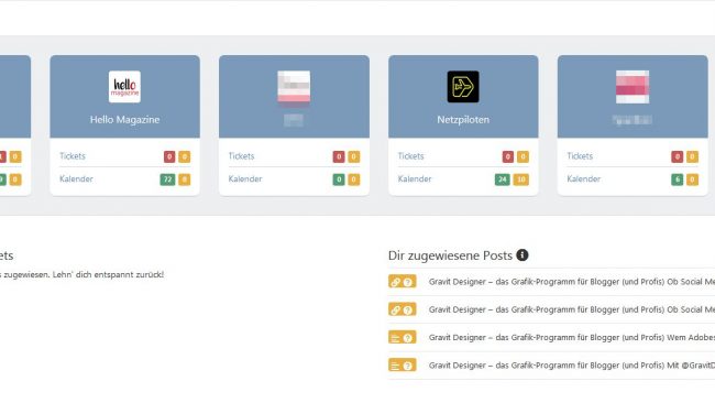 Dashboard bei Swat.io - Screenshot by Jennifer Eilitz
