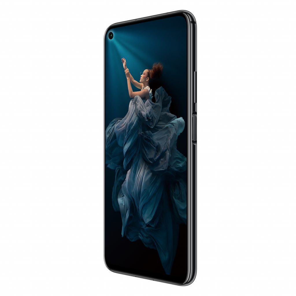 Schrägansicht des Honor 20 Pro