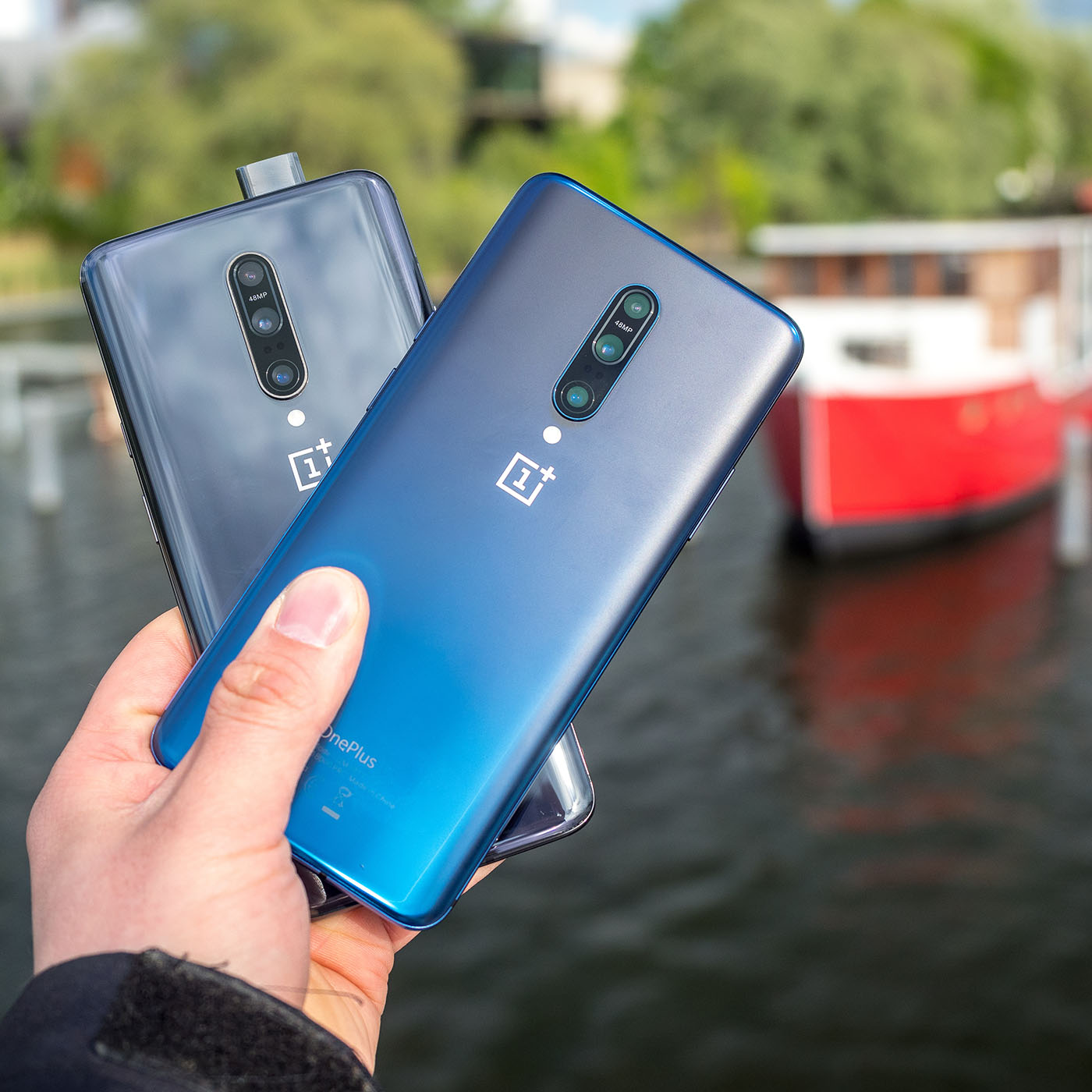 OnePlus 7 Pro Nebula Blue Mirror Grey
