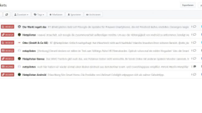 Ticketübersicht bei Swat.io - Screenshot by Jennifer Eilitz