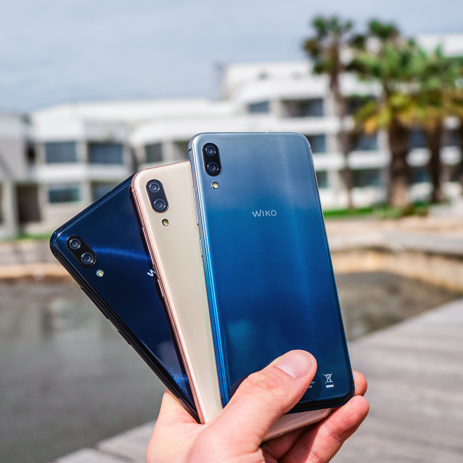 Wiko View 3 Lite alle Farben Night Blue Blush Gold Bleen