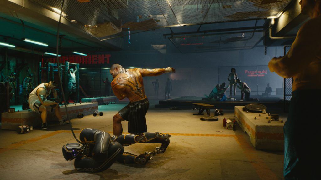 Hightechn Fitness Studio in Cyberpunk.