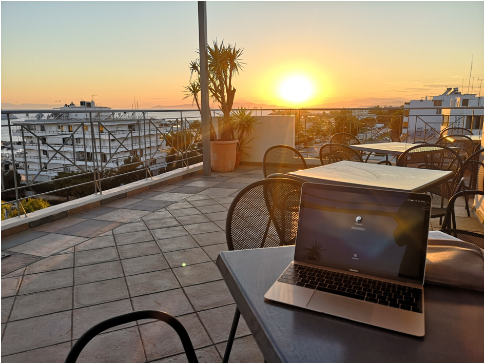 Sonnenuntergang in Athen