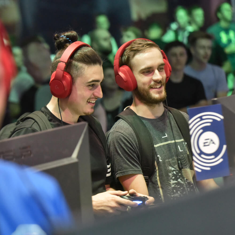 Spieler auf der Gamescom