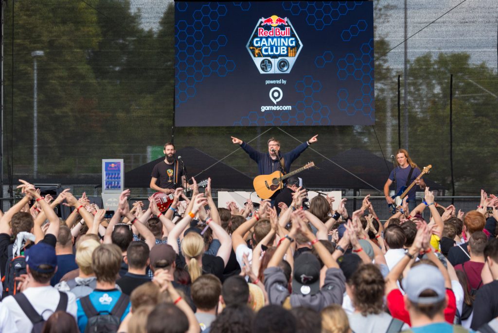 Auftritt von Jan Hegenberg auf der Gamescom 2018.
