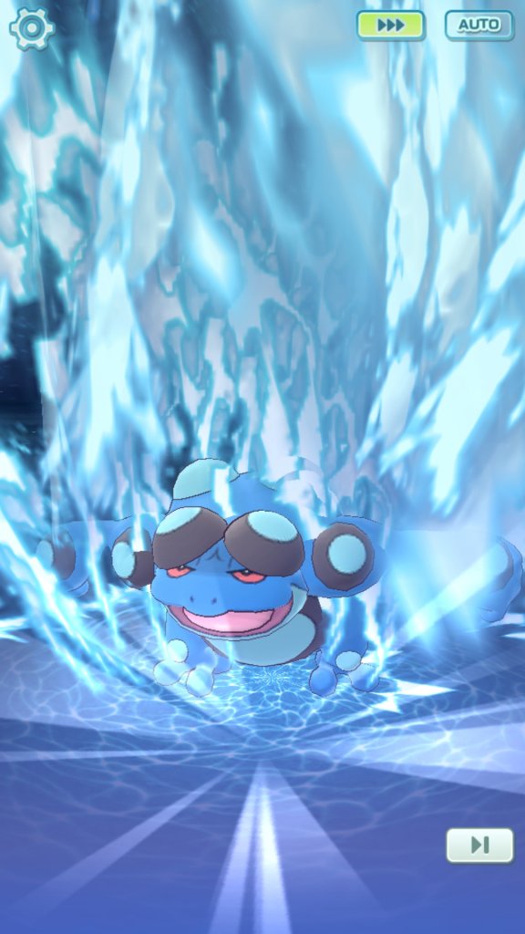 Das Pokémon Branawarz führt eine Gefährten-Attacke aus.