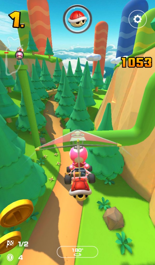 Gebirgspfad in Mario Kart Tour