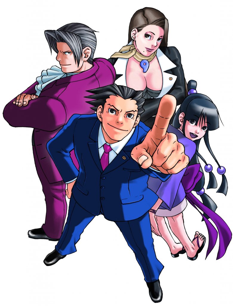 Die Protagonisten von Ace attorney