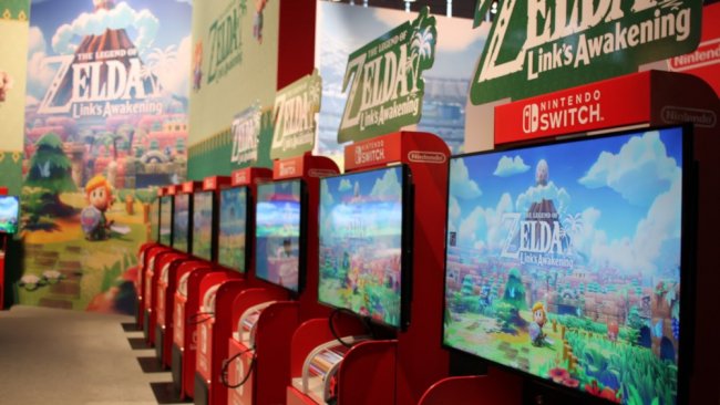 Zelda: Links Awakening Spielestation auf der Gamescom / Image by Lisa Kneidl