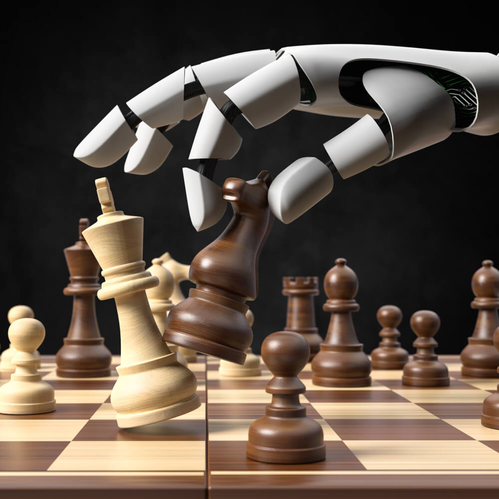 Ein Schach spielender Roboter