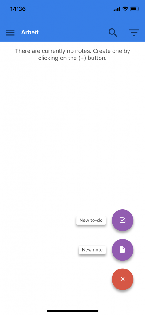Joplin ist minimalistisch gestaltet