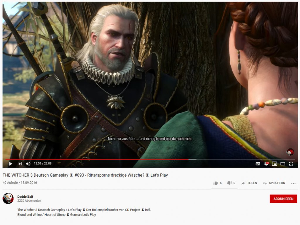 Let's Play von The Witcher 3