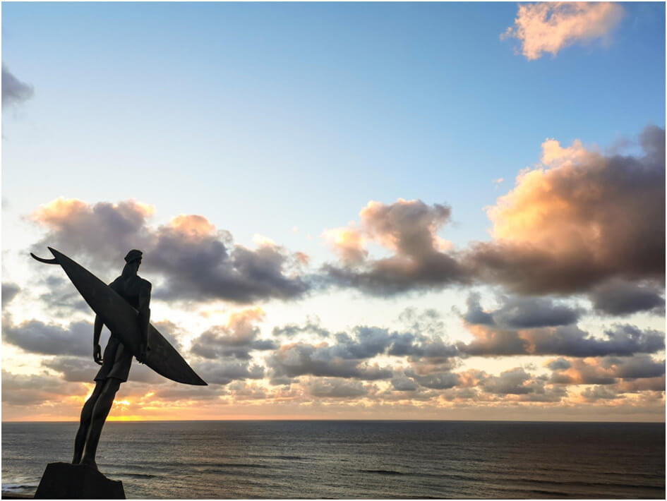 Surferdenkmal in Ericeira