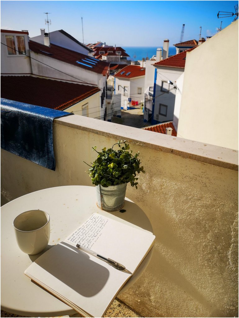 Arbeiten auf dem Balkon
