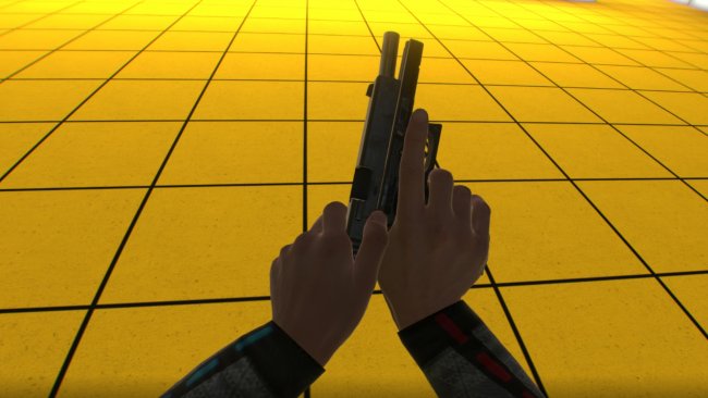 Screenshot aus Boneworks - Handling einer Pistole / Image by Stress Level Zero via IGDB.com