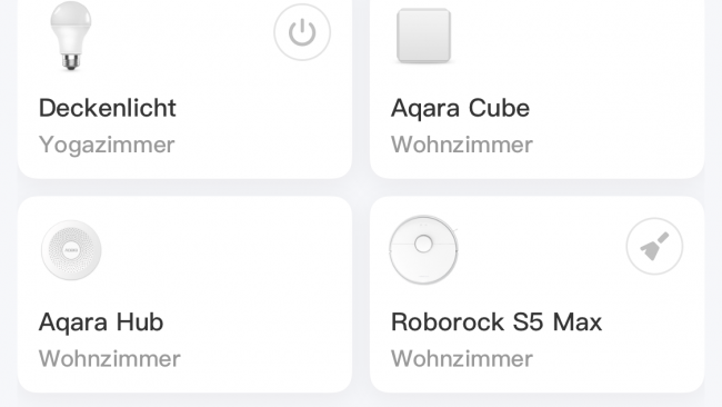 Aqara-App Wechsel von HomeKit-Mode zu Cloud