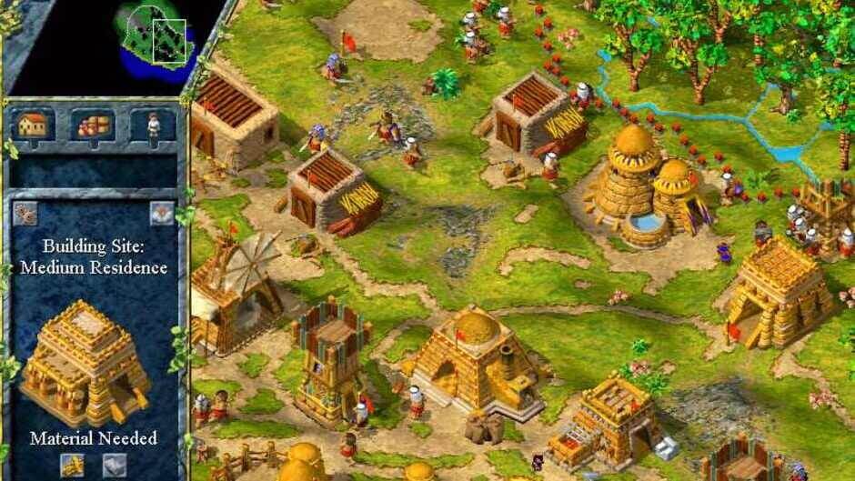 Eine ägyptische Siedlung im Spiel