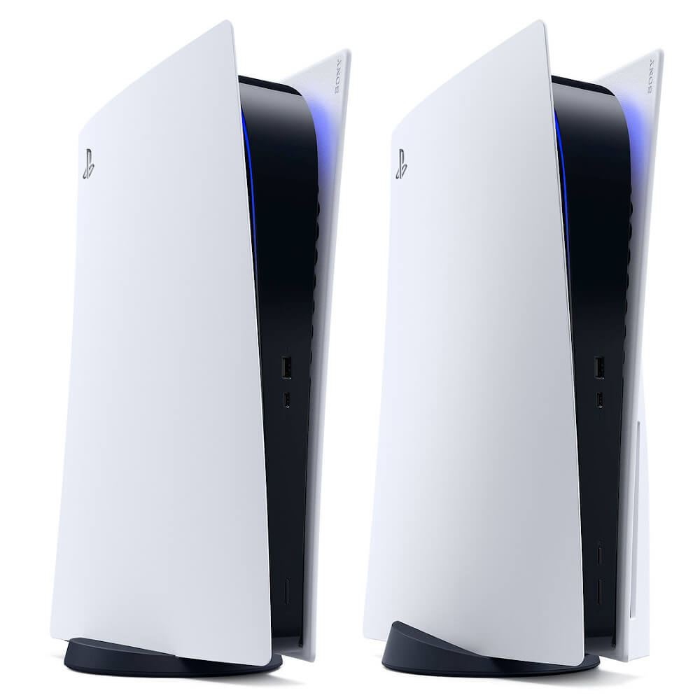 Die PlayStation 5 als normale und Digital Edtion.