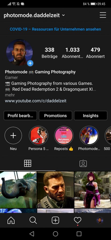 Ein weiteres gut aufgeräumtes Instagram Profil