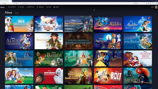 Disney Plus auf dem PC.