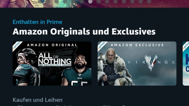 Amazon Prime Video auf dem Smartphone.