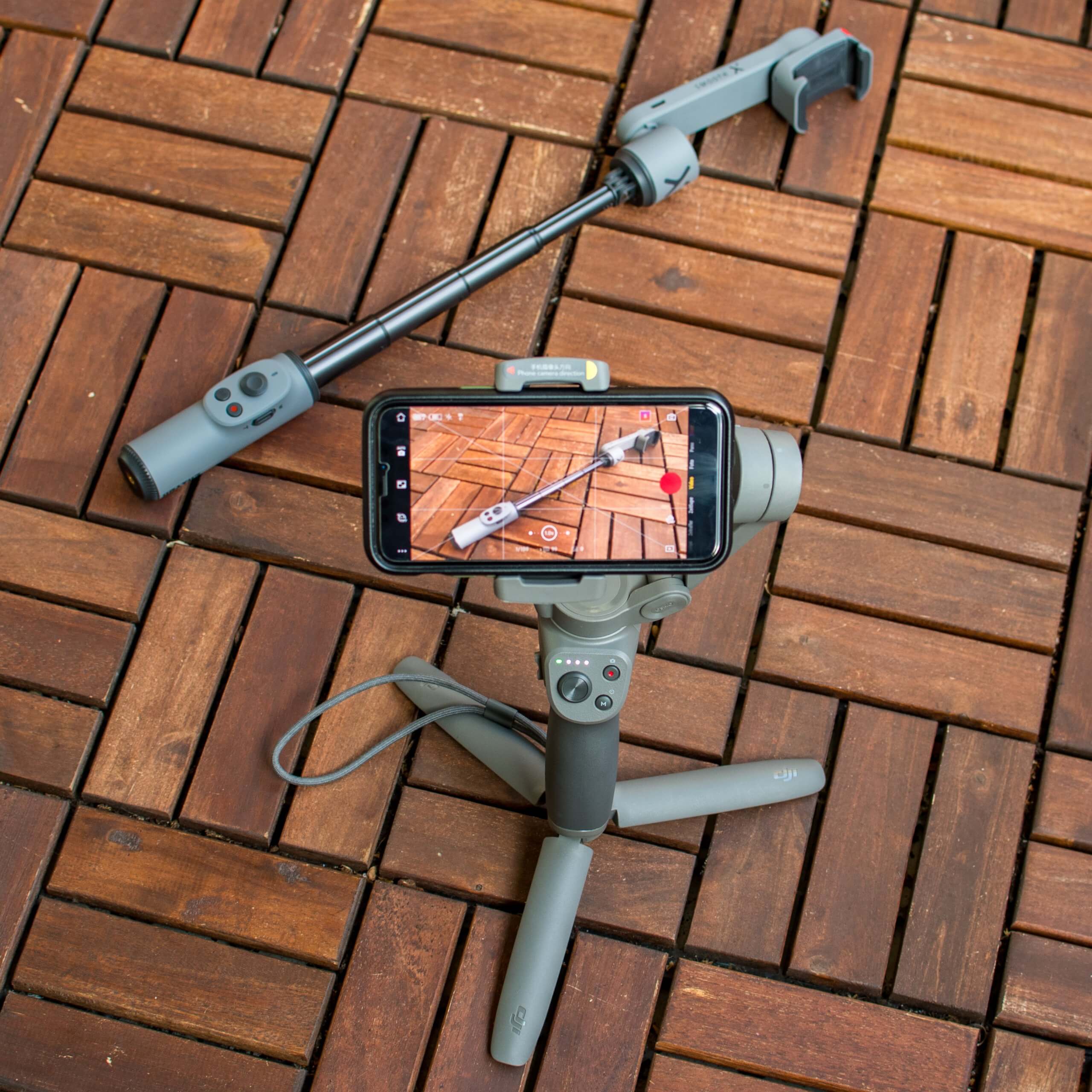 DJI Osmo Mobile 3 mit iPhone Pro 11 filmt Zhiyun Smooth X