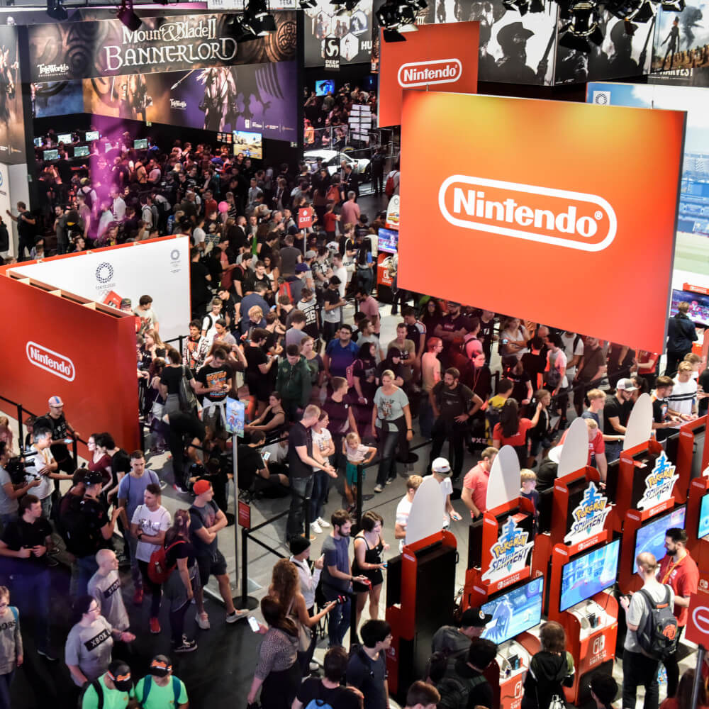 Nintendo-Stand auf der Gamescom 2019.