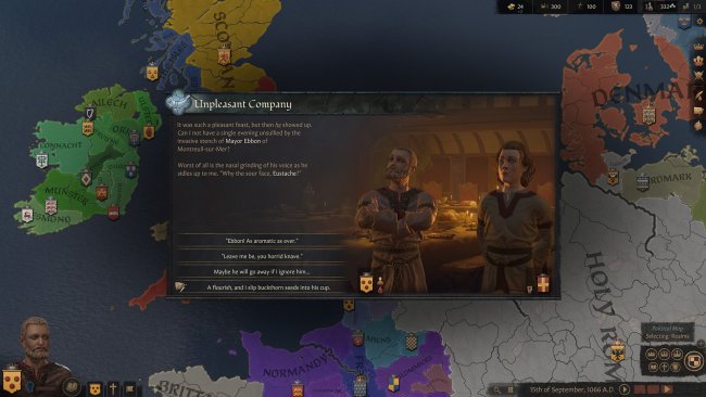 Ein entscheidungsfenster in Crusader Kings 3 / Bild von Paradox Development Studios