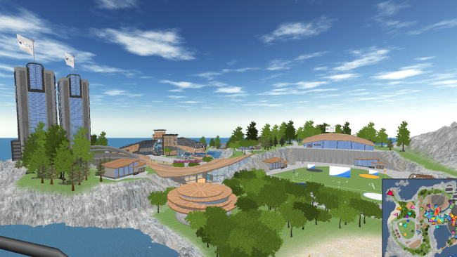 LVWorld vue aérienne, (c) Laval Virtal and Virbela
