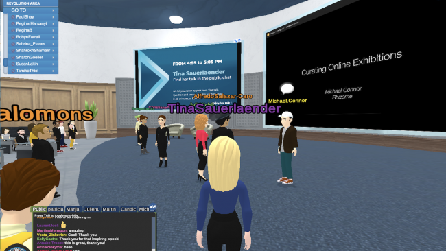 Panel about Digital and Virtual Art Exhibitions, Laval Virtual, 2020 (c) Tina Sauerlaender