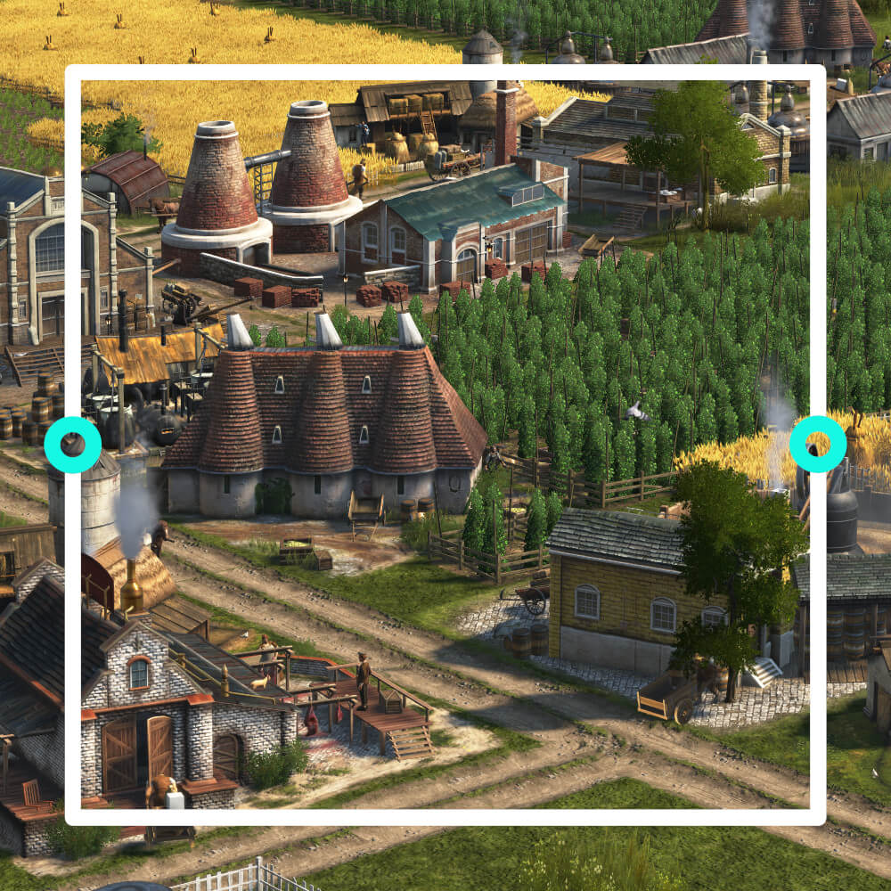 Landwirtschaft in Anno 1800.