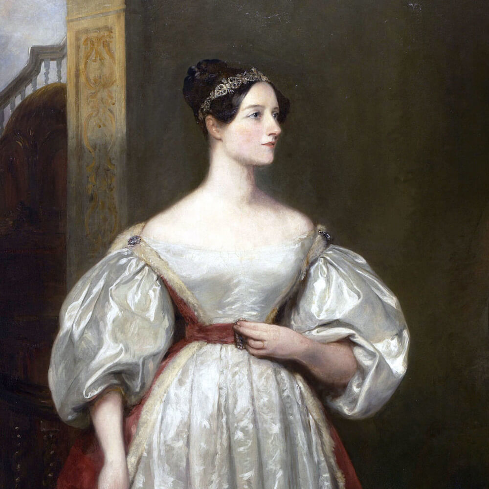 Ada Lovelace 1836, Gemälde von Margaret Sarah Carpenter