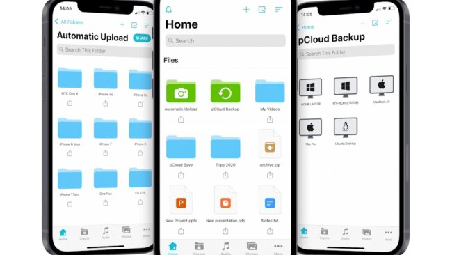 Grafik pcloud App